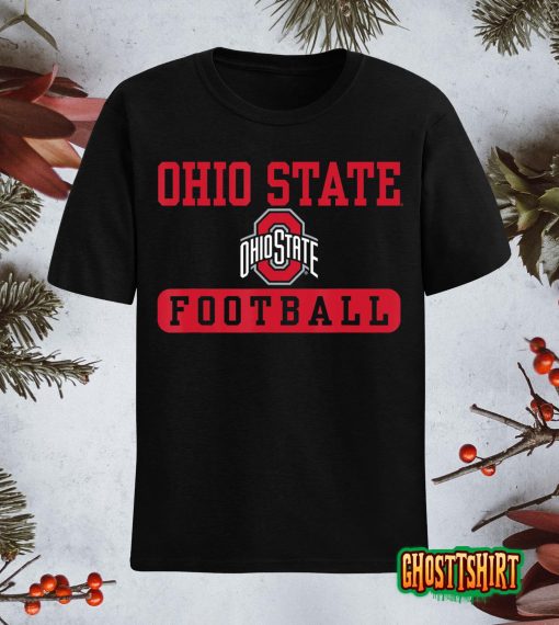 Ohio State Buckeyes Football Bar Black T-Shirt
