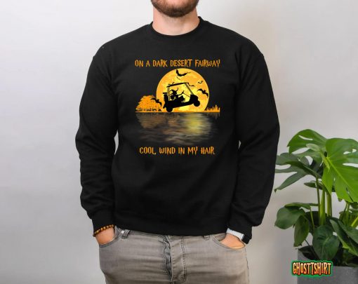 On A Dark Desert Fairway Golf Witch Cool Wind In My Hair Premium T-Shirt
