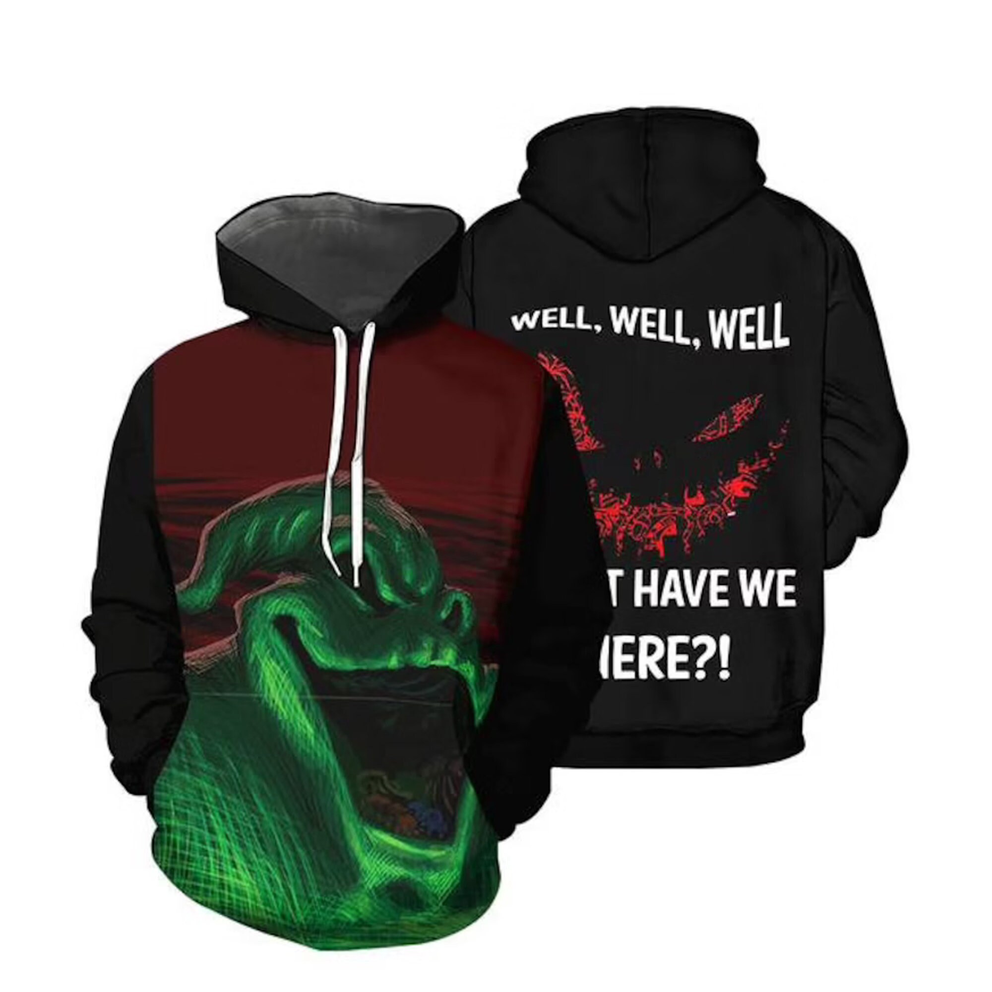 Oogie Boogie Well Well Well What Have We Here Halloween 3D Hoodie