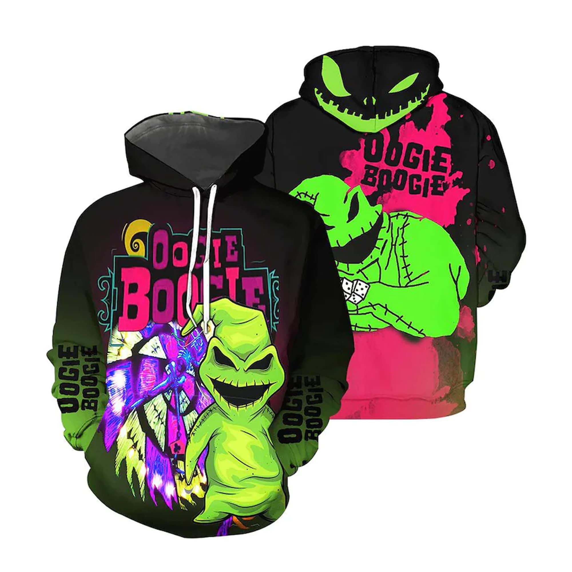 Oogie Boogie Well Well What Have We Here 3D Hoodie
