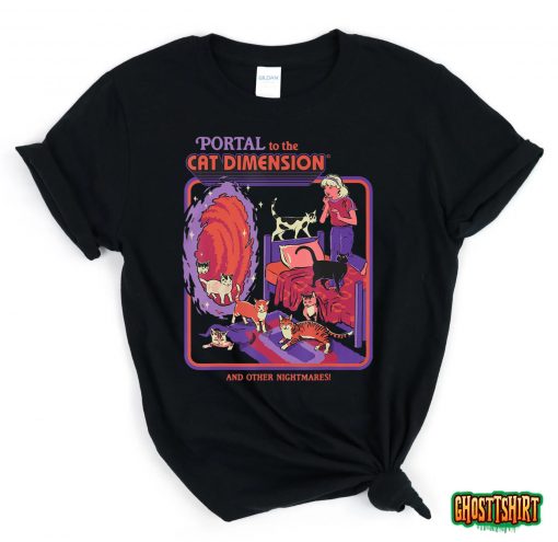 Portal To The Cat Dimension Halloween T-shirt