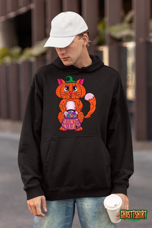 Pumpkin Head Cat – Halloween Cat Pumpkin Cat T-Shirt