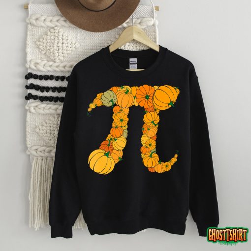 Pumpkin Pi Shirt Math School Retro Fall Halloween Teacher T-Shirt