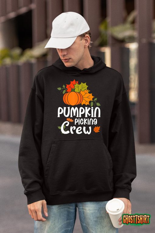 Pumpkin Picking Crew For Halloween Family Matching T-Shirt