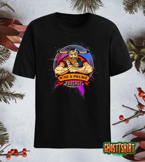 Rage and Pillage Podcast Multi-Color Logo Premium T-Shirt