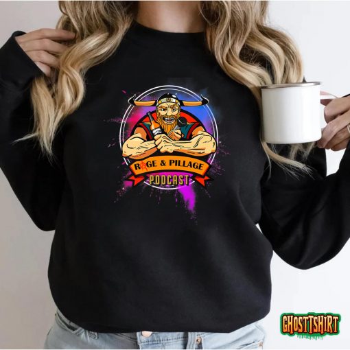 Rage and Pillage Podcast Multi-Color Logo Premium T-Shirt