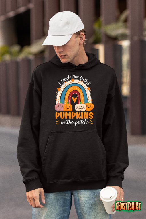 Rainbow I Teach The Cutest Pumpkins In The Patch Halloween T-Shirt