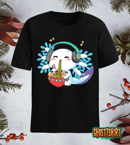 Ramen Axolotl Japanese Noodles Anime Otaku Nu Goth Girl Teen T-Shirt