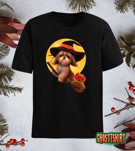 Shih Tzu Halloween Costume Shirt Men Women Boys Girls Dog T-Shirt