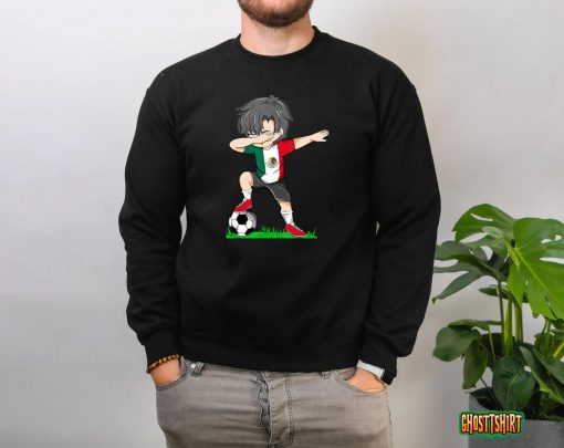 Soccer Mexico Jersey Shirt Mexican Flag Football Boys Men T-Shirt