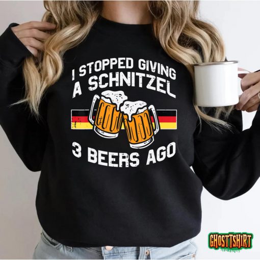 Stopped Giving Schnitzel Funny Bavaria Oktoberfest Men Women T-Shirt