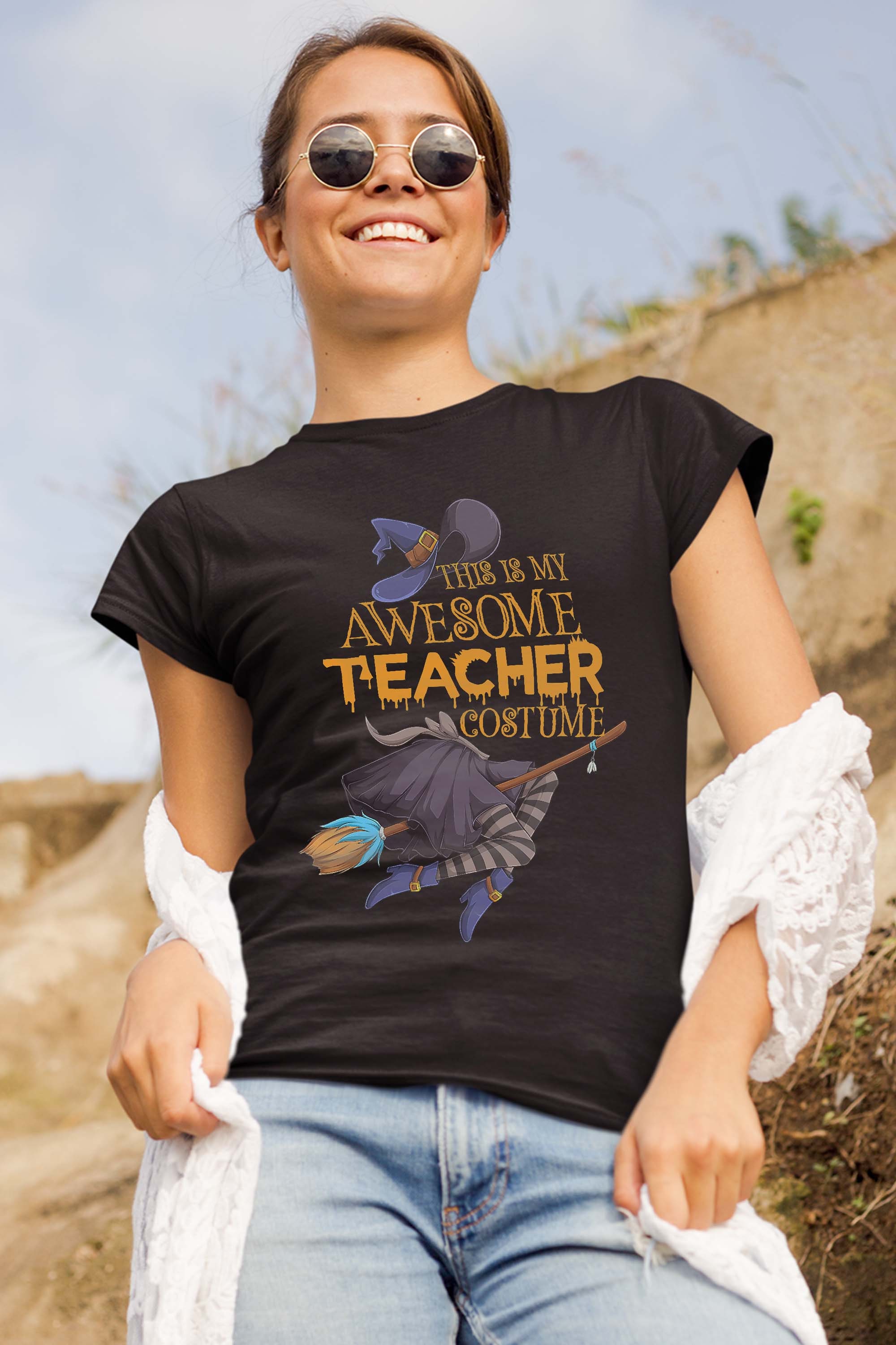 This Is My Awesome Teacher Costume Halloween Matching Group T-Shirt