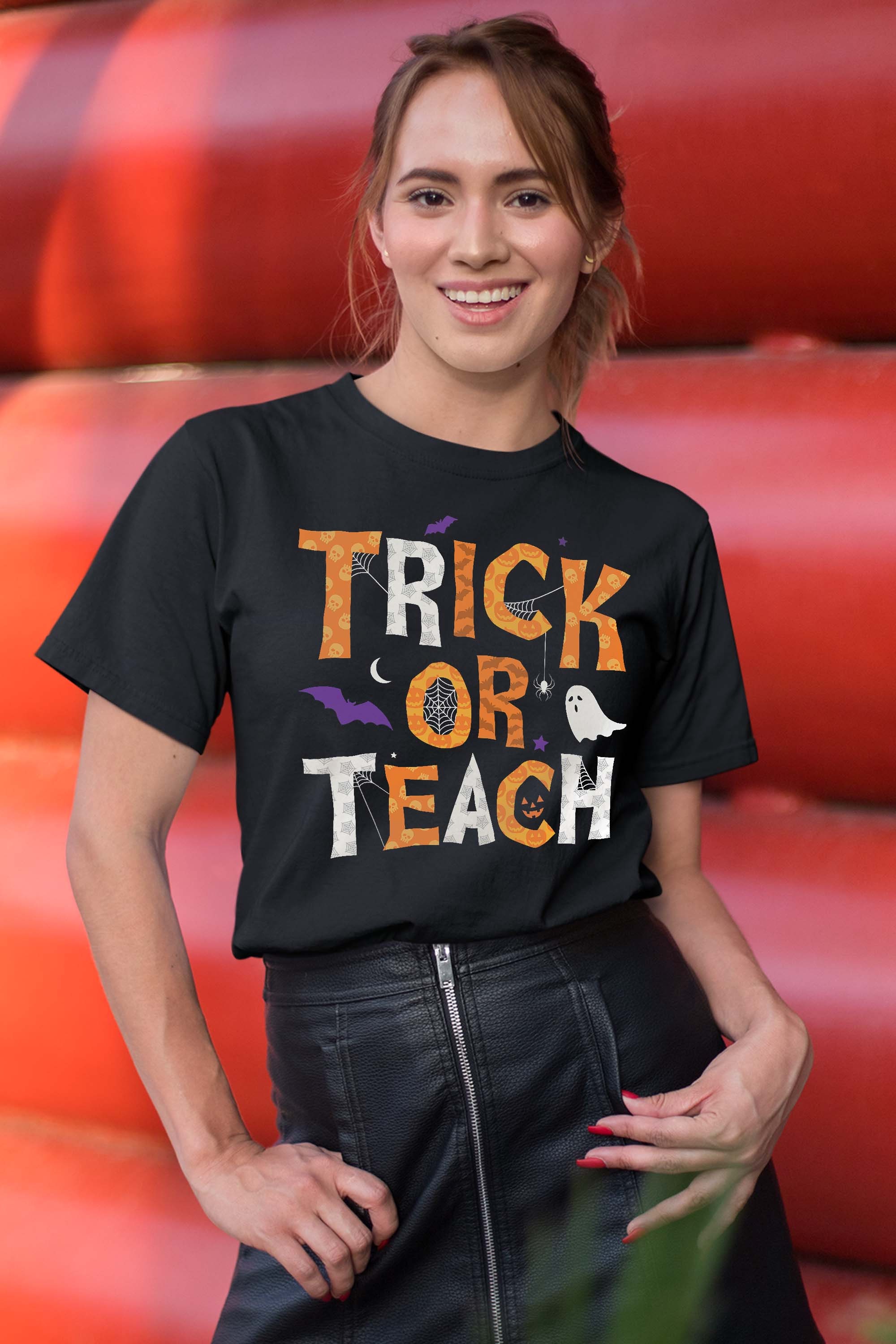 Trick Or Teach Teacher Halloween TShirt