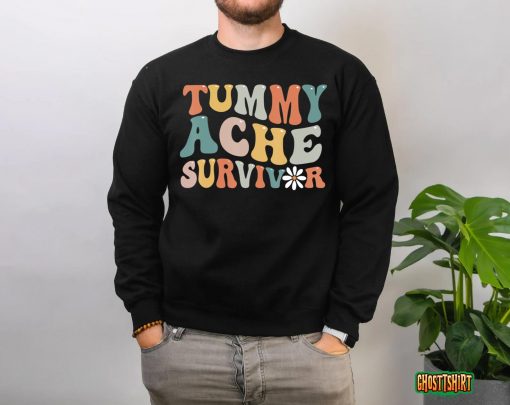 Tummy Ache Survivor Retro T-Shirt