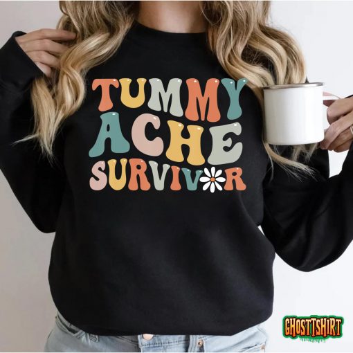 Tummy Ache Survivor Retro T-Shirt