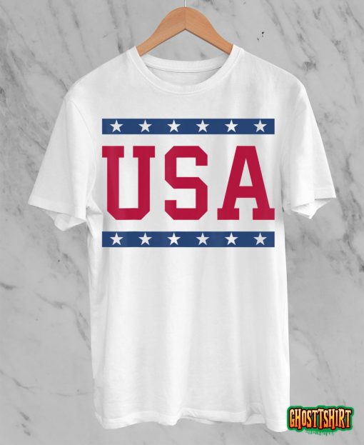 USA Shirt Women Men Kids Cool Patriotic American Flag Stars T-Shirt
