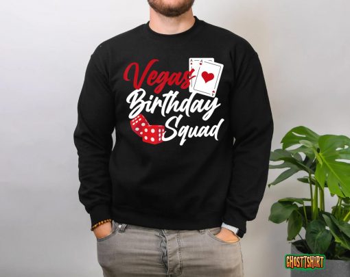 Vegas Birthday Squad Las Vegas Family Vacation Crew T-Shirt