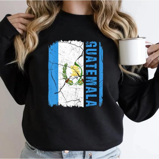 Vintage Guatemalan Flag Guatemala Pride Roots Heritage Gift T-Shirt
