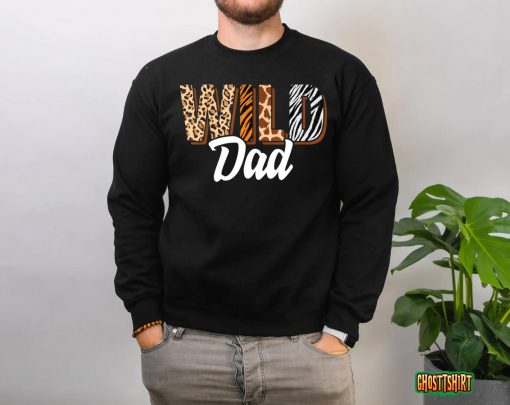 Wild Dad Zoo Born Two be Wild B-day Safari Jungle Animal T-Shirt