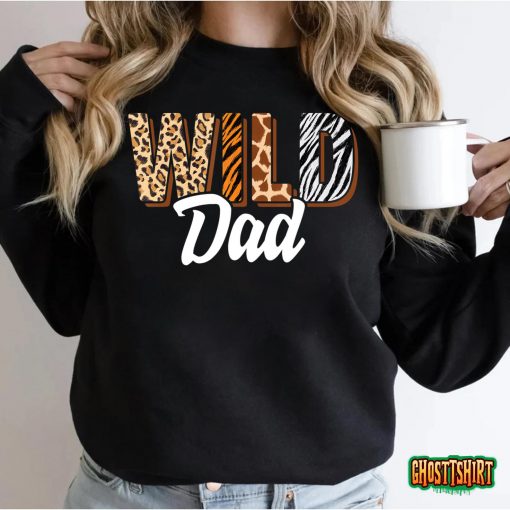 Wild Dad Zoo Born Two be Wild B-day Safari Jungle Animal T-Shirt
