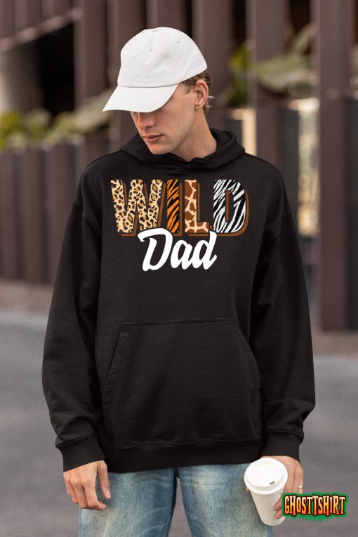 Wild Dad Zoo Born Two be Wild B-day Safari Jungle Animal T-Shirt