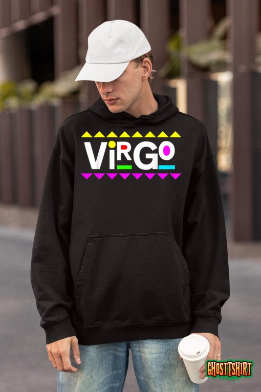 Womens Virgo Zodiac Design 90s Style T-Shirt