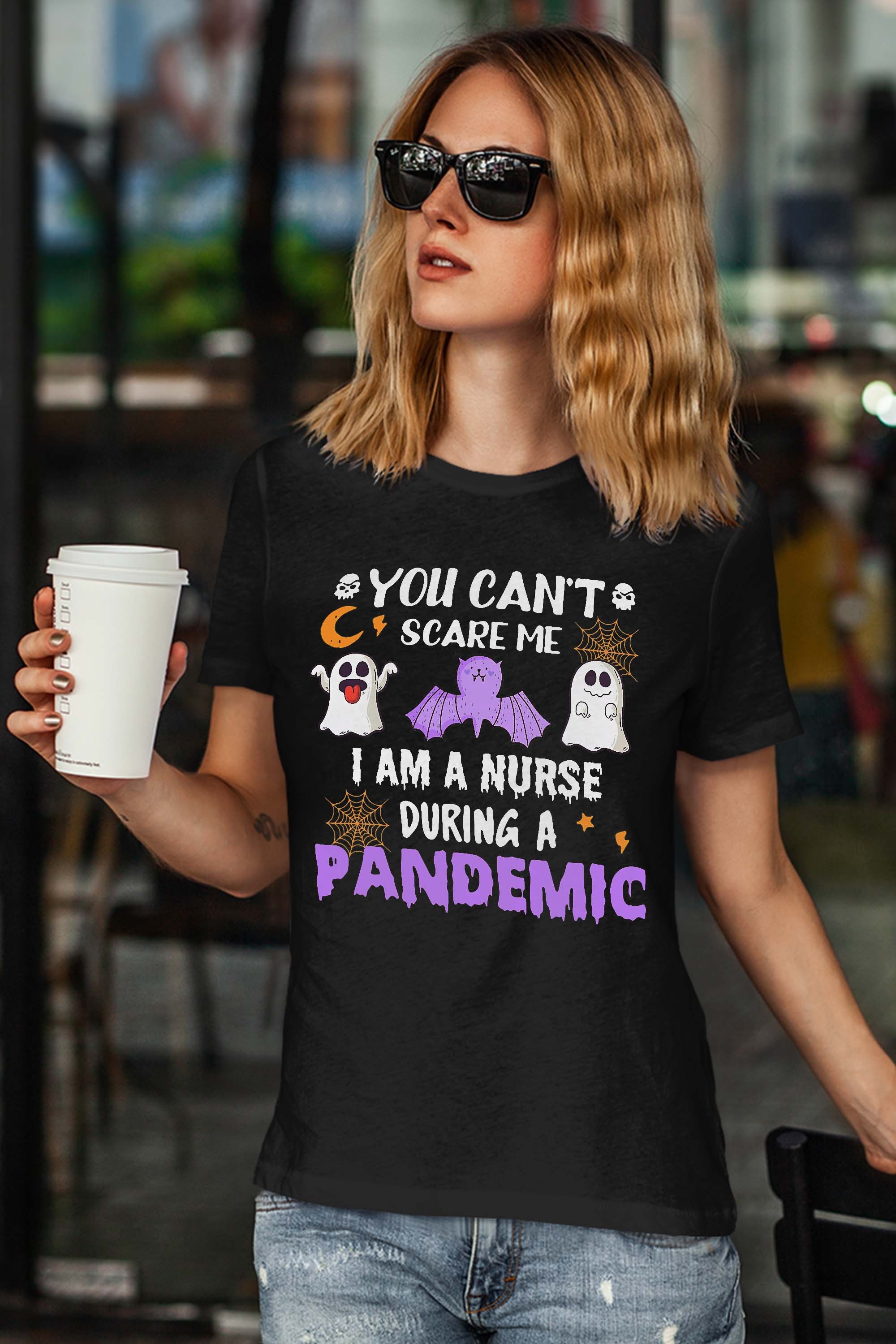 You Can’t Scare Me I’m A Nurse During Pandemic Halloween T-Shirt