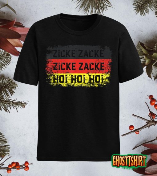 Zicke Zacke Hoi Happy Oktoberfest German Flag Party T-Shirt