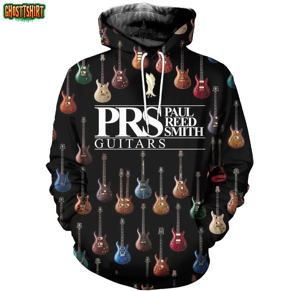 3D All Over Printed Electric Guitar Hoodie