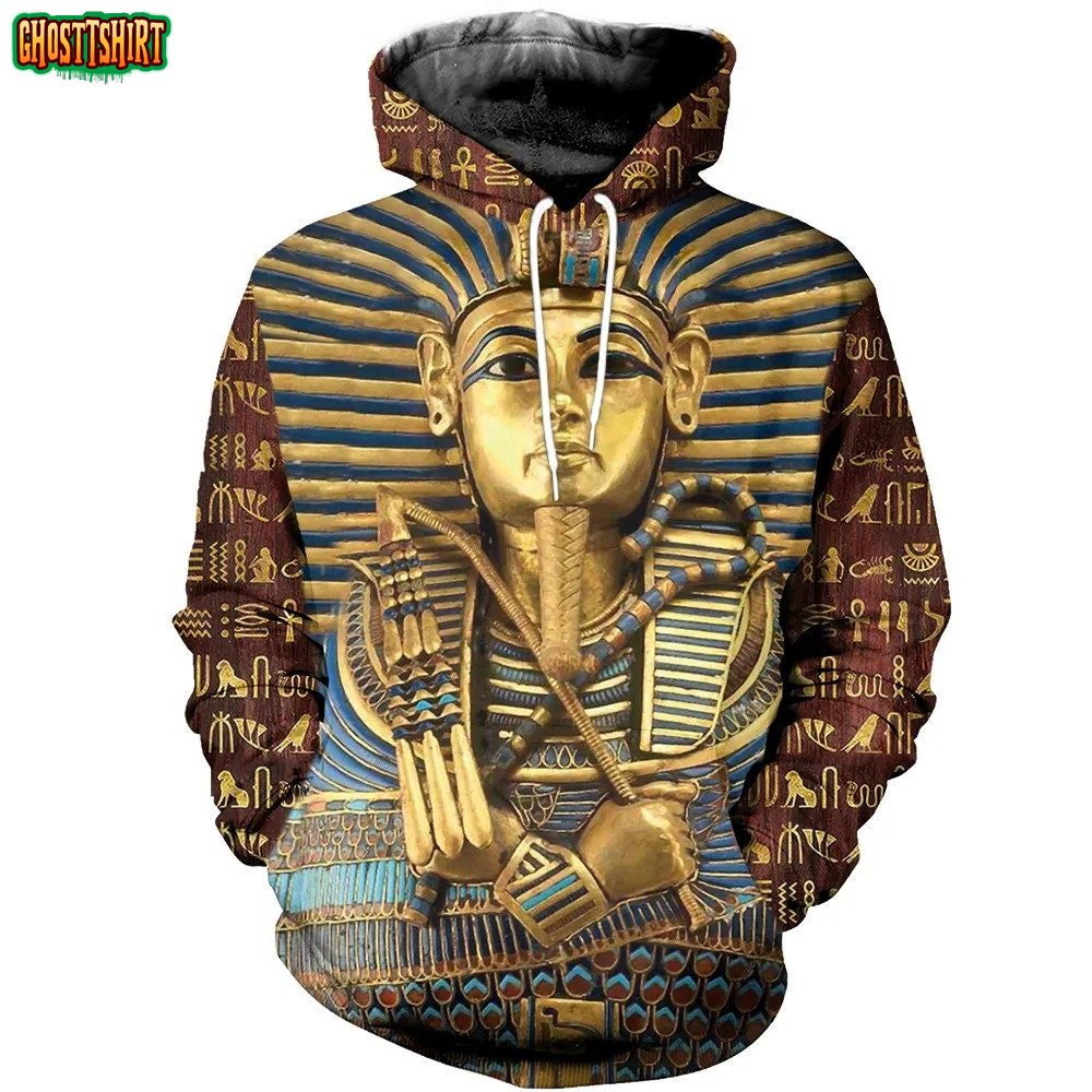 3D Printed King Tutankhamun Hoodie