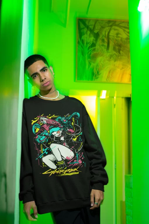 Cyberpunk Edge Runners DAVID & LUCY Neon T-Shirt