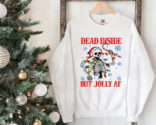Dead Inside But Christmas Sweatshirt