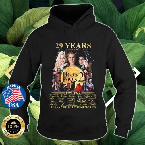 Hocus Pocus 2 29 Years Thank You For The Memories T-Shirt
