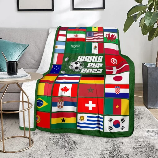 World Cup 2022 Blanket