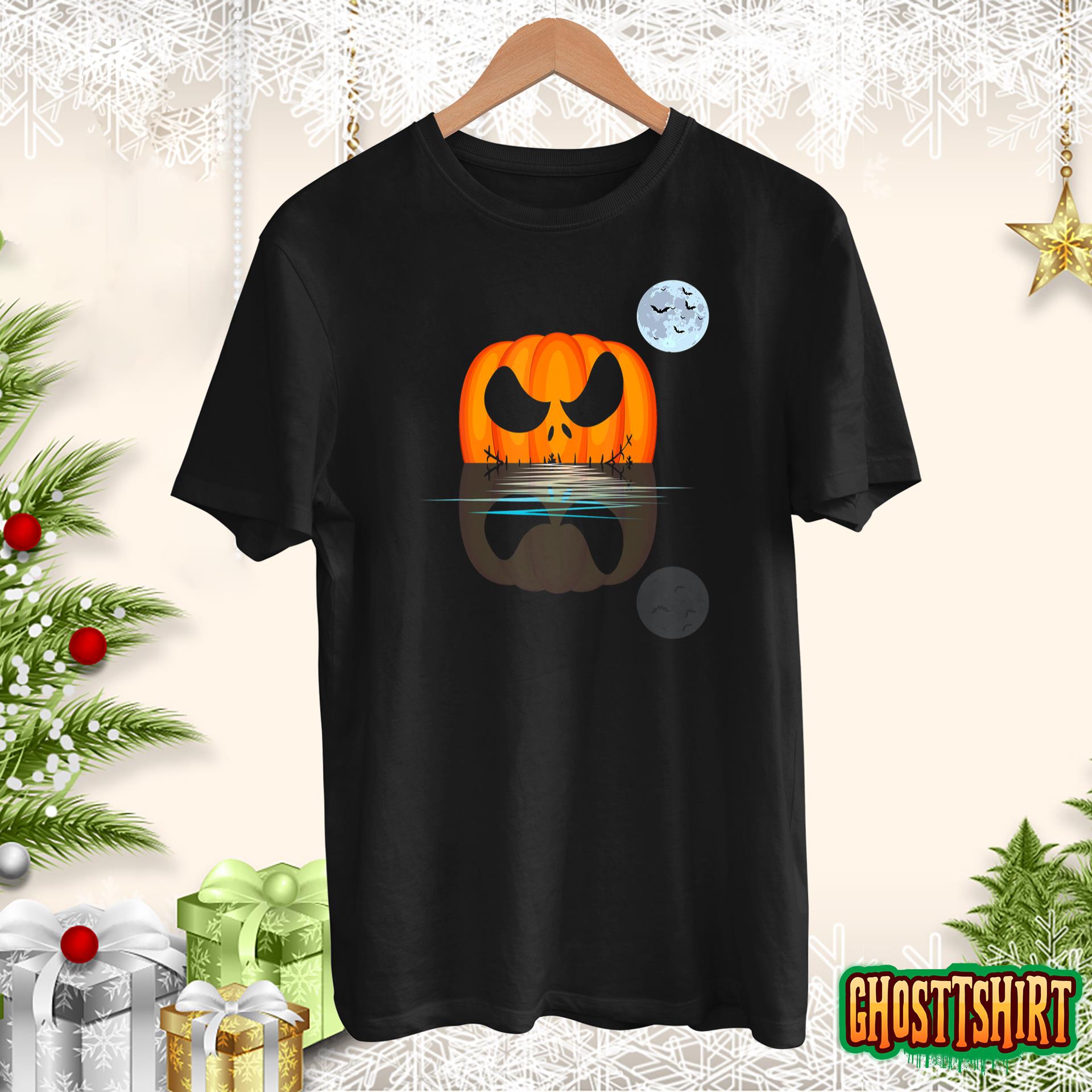 Adult Pumpkin Costume For Halloween Funny Scary Men Women T-Shirt