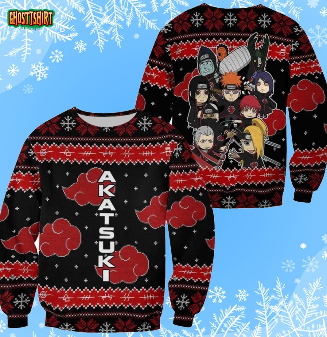 Akatsuki Naturo Ugly Christmas Sweater