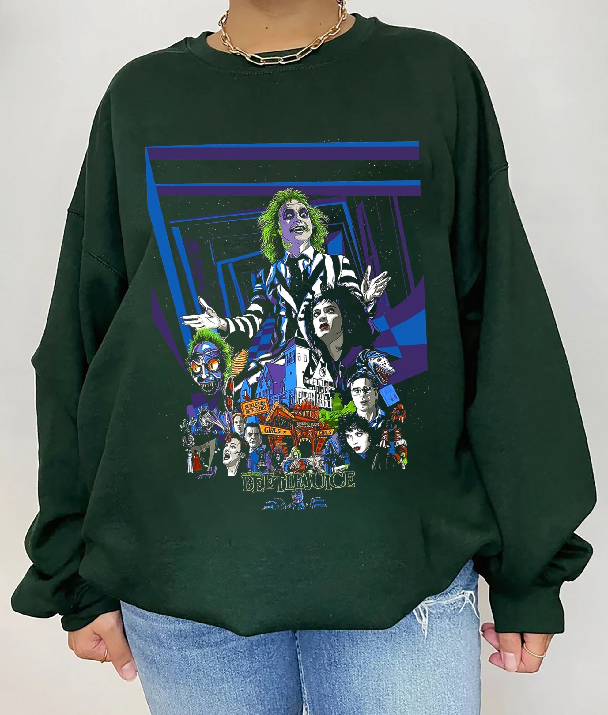 Beetlejuice Horror Halloween Movie Sweatshirt