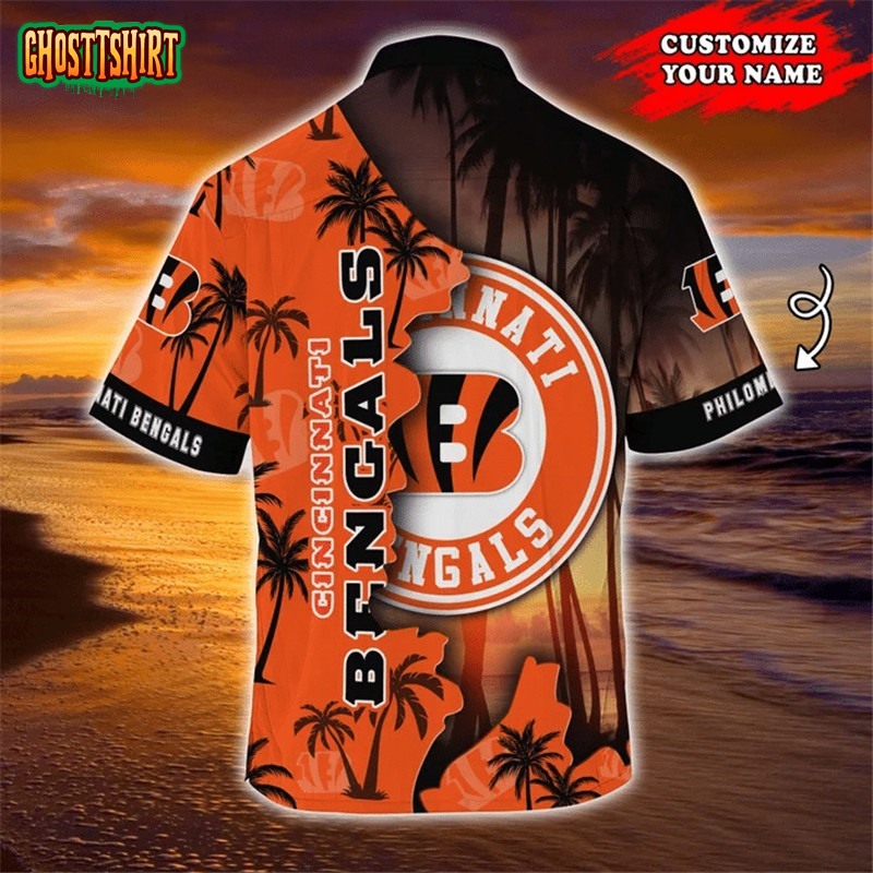 Cincinnati Bengals Hawaiian Shirt tropical island personalized