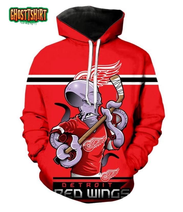 Detroit Red Wings Hoodie 3D Ultra-cool Long Sleeve gift for fans