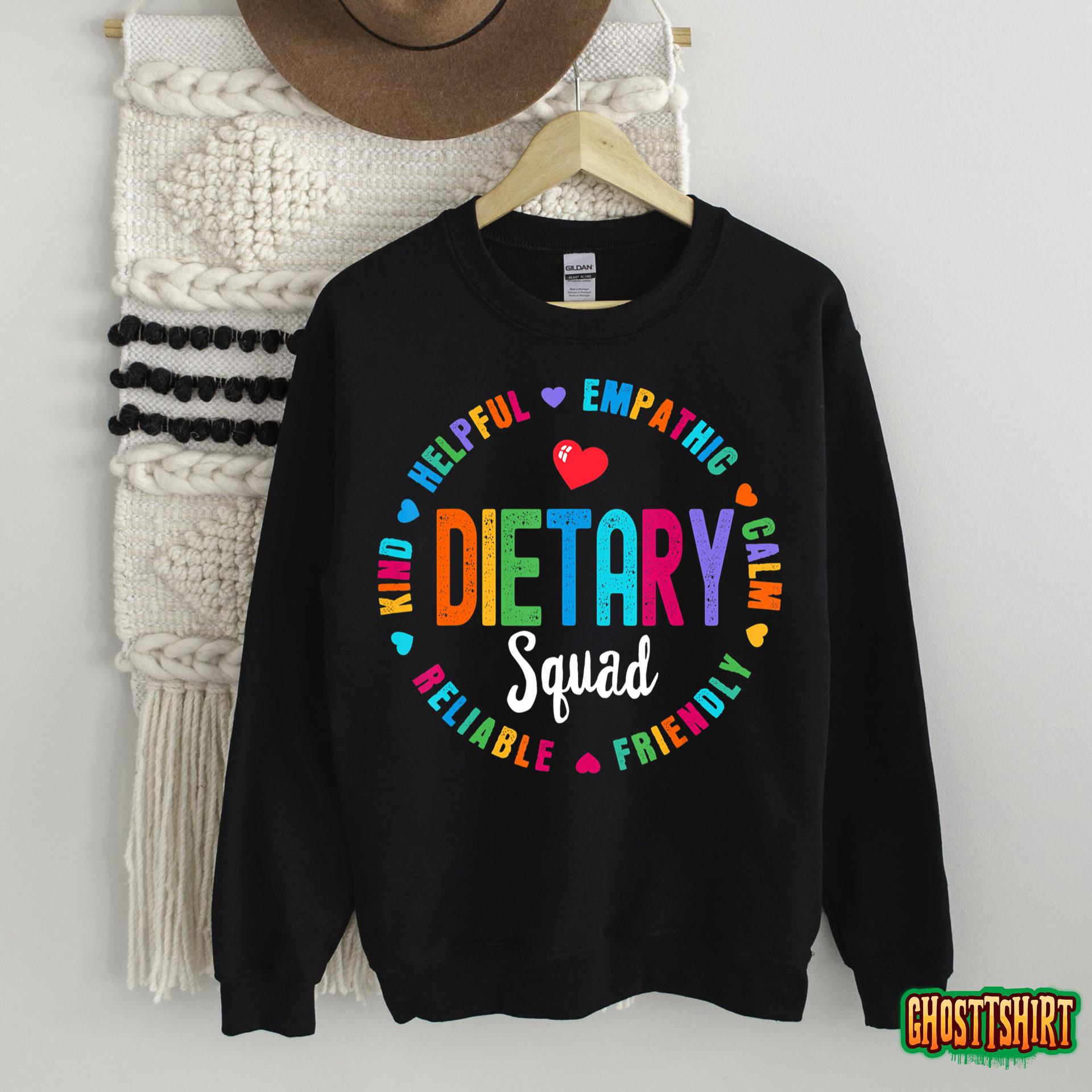 Dietary SQUAD Appreciation Week healthcare Dietitian Squad TShirt