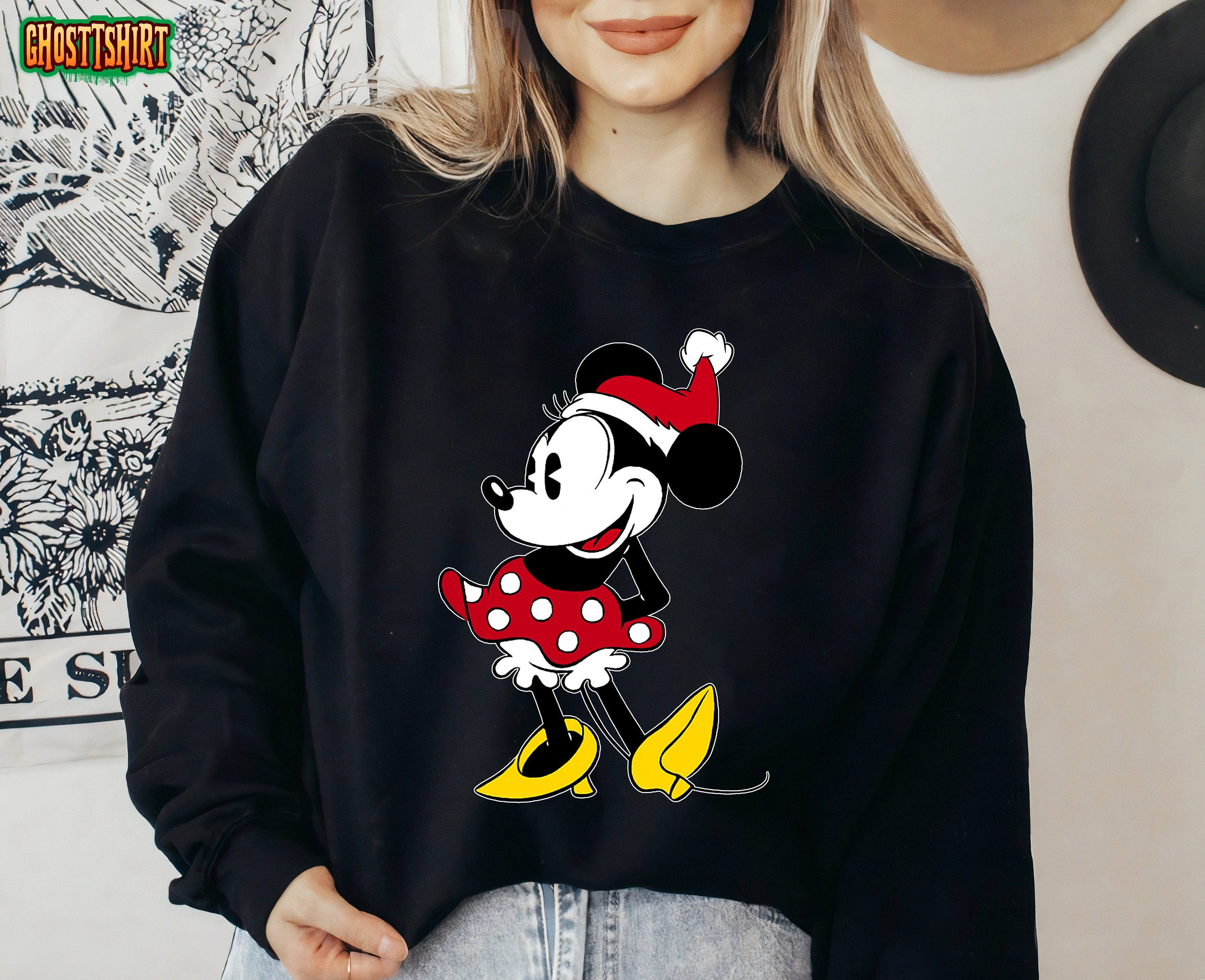 Disney Classic Minnie Mouse Christmas Costume Sweatshirt