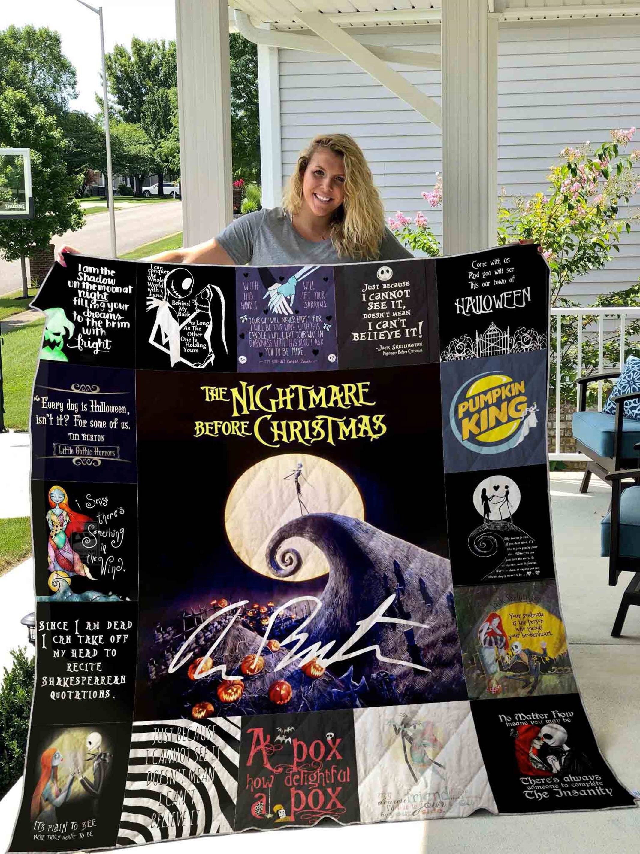 Disney Nightmare Before Christmas Fleece Blanket
