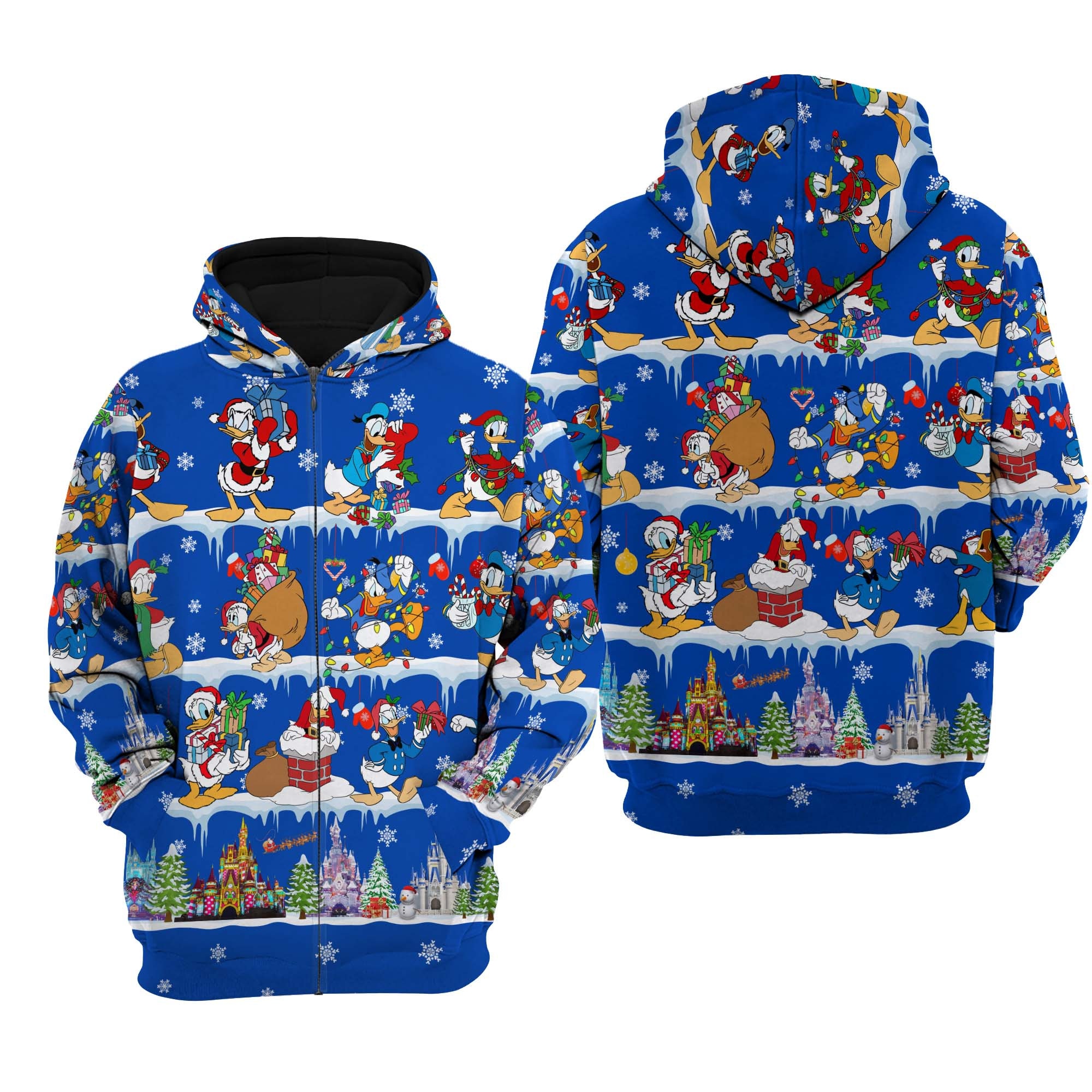 Donald Duck Christmas Disney 3D Hoodie