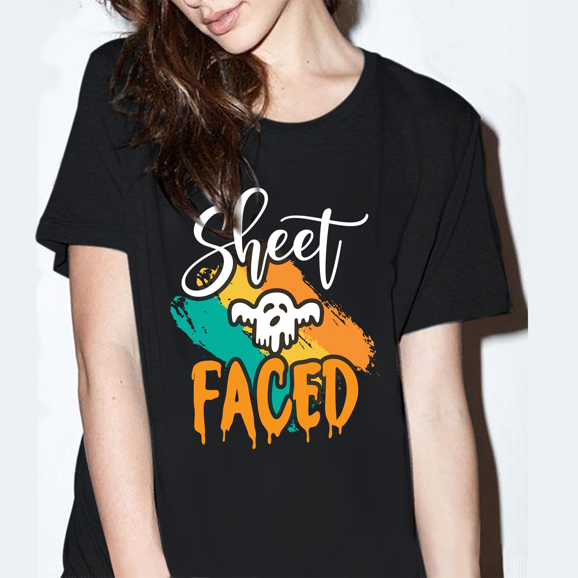 Halloween Boo Sheet Faced T-Shirt