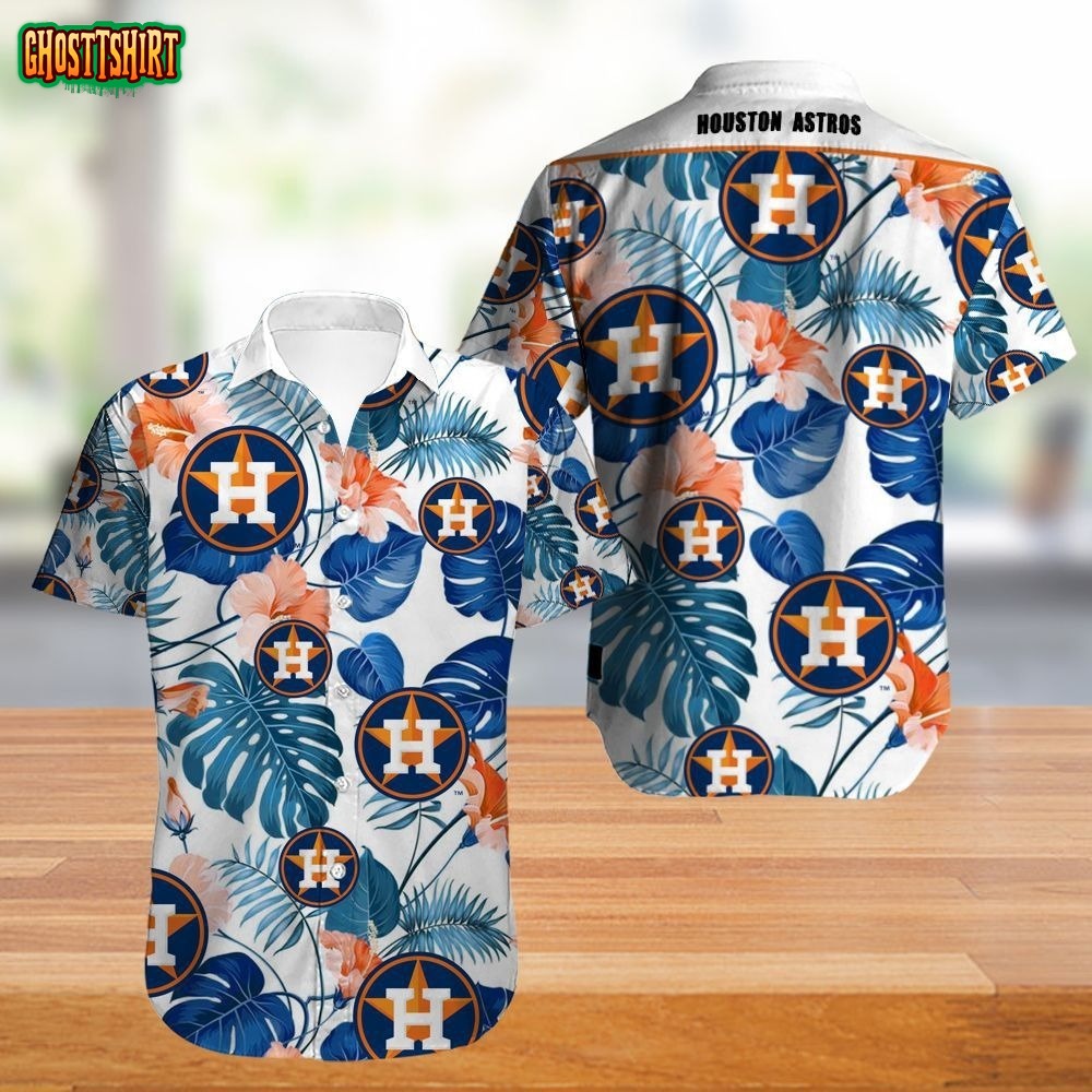 Houston Astros Hibiscus Hawaiian Shirt Summer Gift For Men And Women,  Houston Astros Hawaiian Shirt