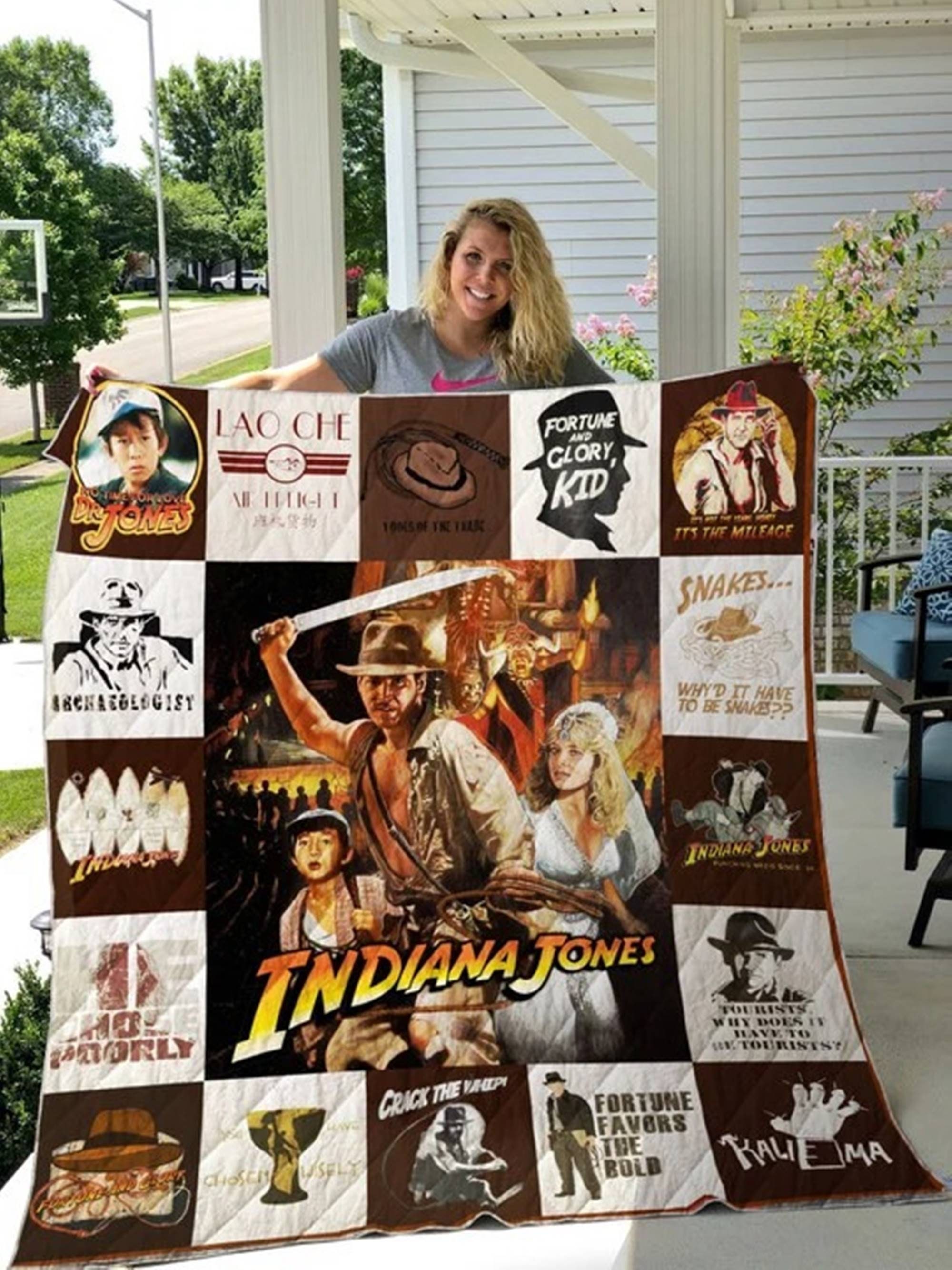 Indiana Jones Elsa Schneider Fleece Blanket