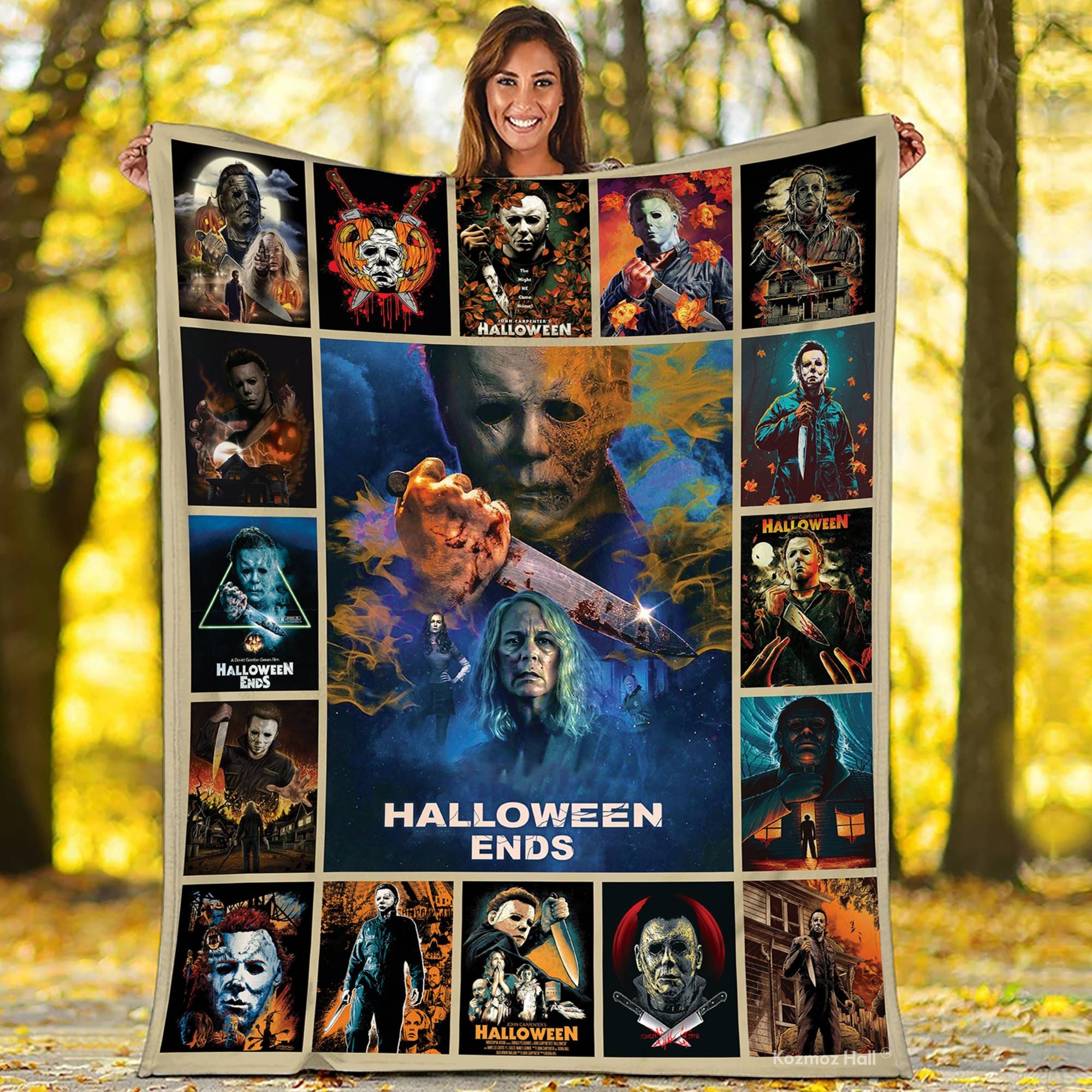 Michael Myers Halloween Ends Fleece Blanket