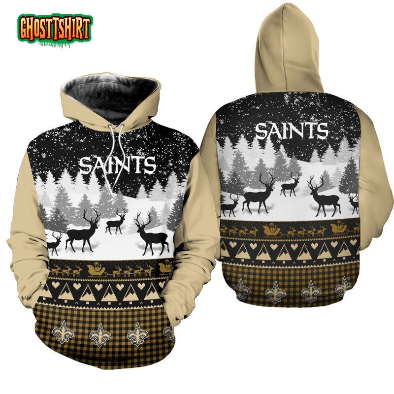 New Orleans Saints Hoodie 3D gift for Xmas