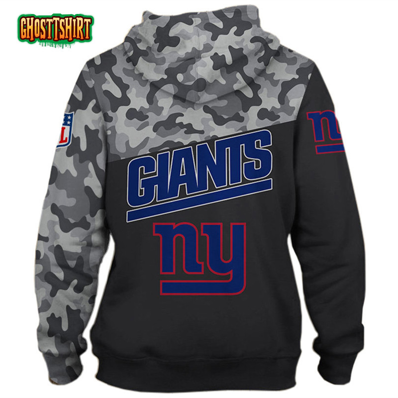 NFL New York Giants Special Camo Design For Veterans Day Hoodie