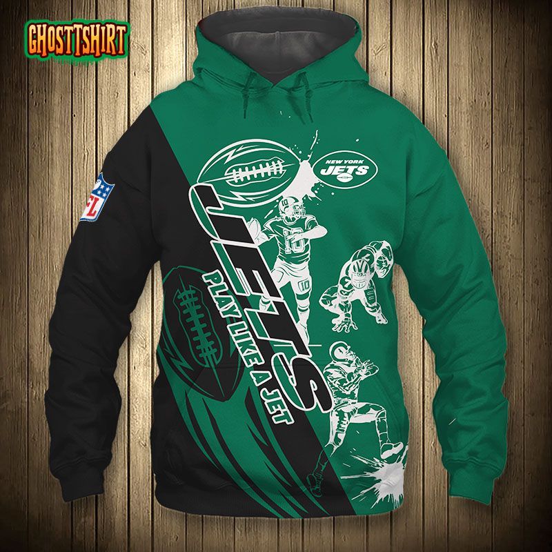 New York Jets NFL Personalized Your Name Fishing Camo Hoodie 3D All Over  Print